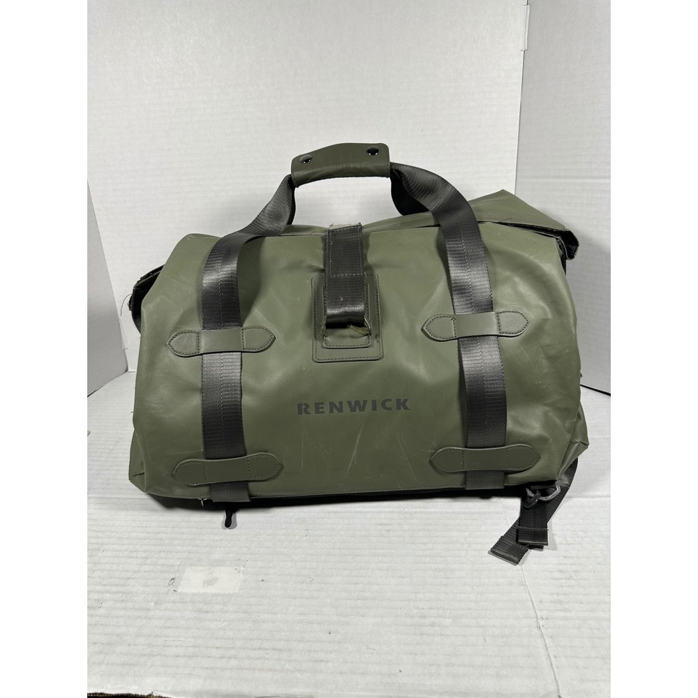 Renwick Olive Green‎ Water Resistant Convertible Duffel Backpack Travel Bag H769
